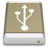 Lightbrown External Drive USB Icon